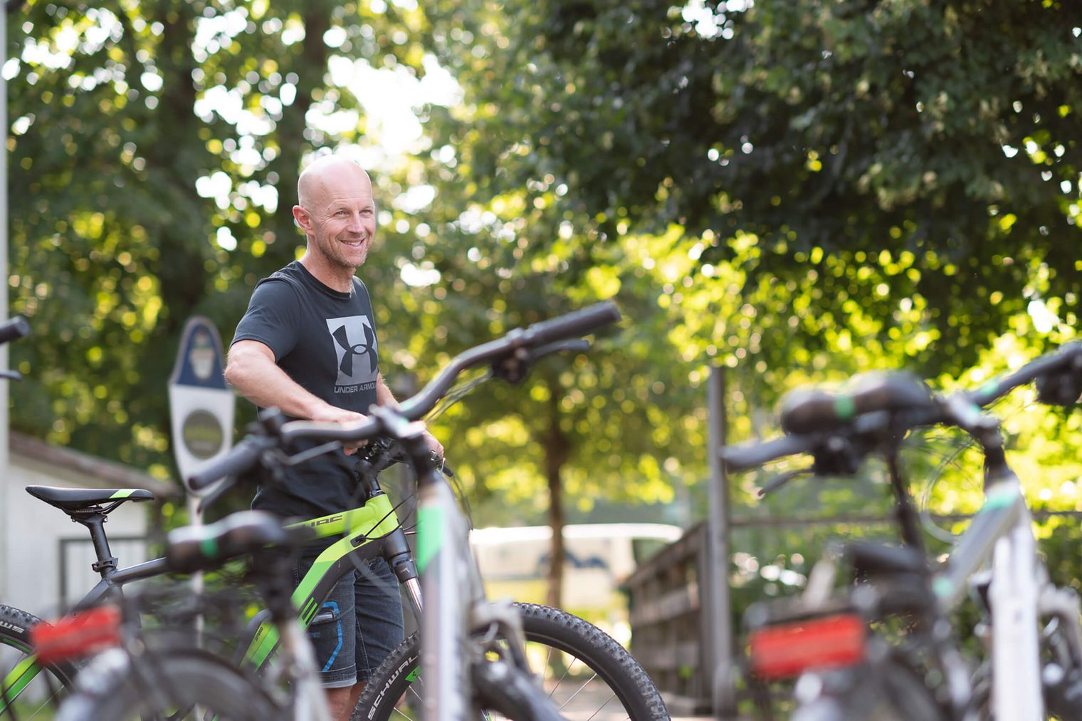 Guido Meier von Radl Meier verleiht Fahrräder