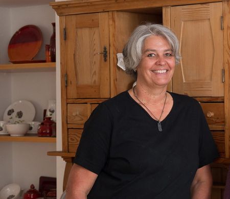 Frau Gruber von der Töpferei Gruber in Bad Aibling