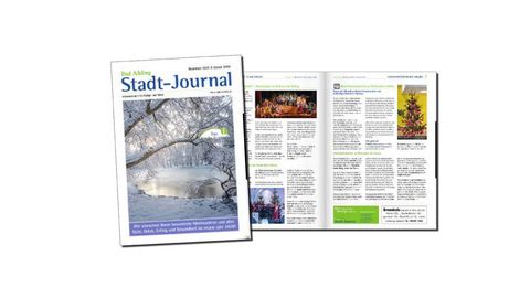 Foto einer Stadt-Journalausgabe