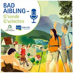 Icon mit Retrografiken für Podcast Bad Aibling