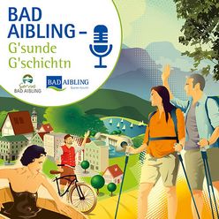 Icon mit Retrografiken für Podcast Bad Aibling