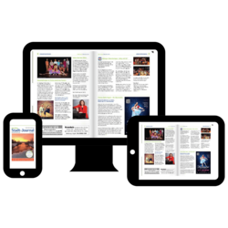 Grafik verschiedener Geräte, auf dem das Stadt-Journal angezeigt wird