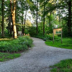 Zugang zum Wasserlehrpfad im Kurpark Bad Aibling